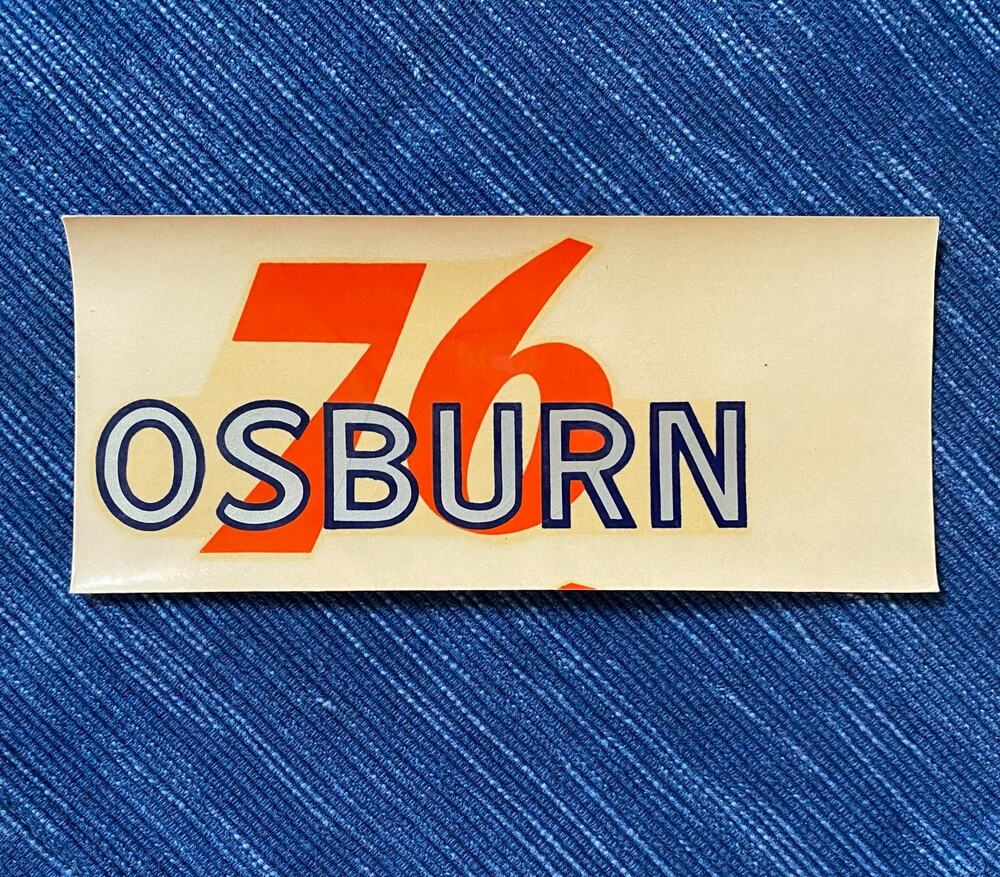 Vintage Union 76 Oil Osburn Idaho Gas Station Decal Travel Souvenir